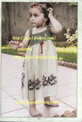 Eşarptan çocuk elbise yapılışı