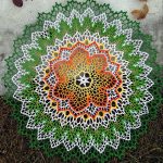 Renkli dantel ve şeması