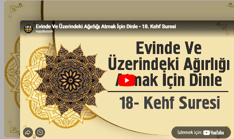 ÜZERİNDEKİ EVİNDEKİ AĞIRLIĞ ATMAK İÇİN BU DUAYI DİNLE