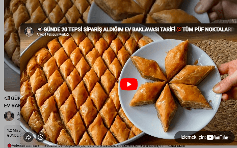 HARİKA EV BAKLAVASI TARİFİ