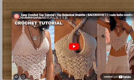 Yeni sezon tığ işi yazlık bluz yapılışı