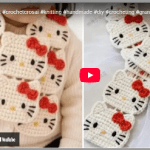 Tığ işi kedi atkı yapılışı