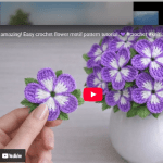 Kolay tığ işi çiçek yapılışı