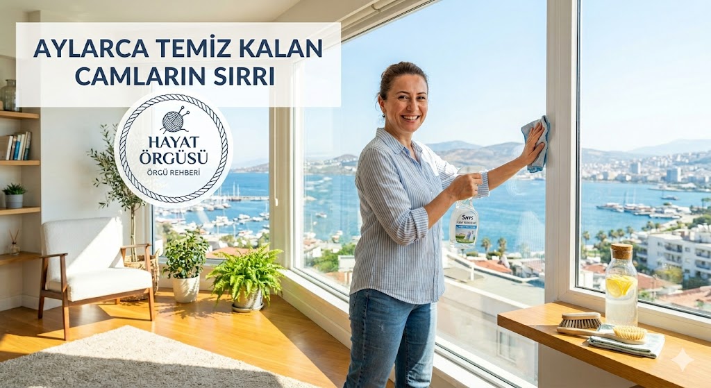 Aylar boyu temiz kalan camlar için doğal temizlik tarifi hayat örgüsü