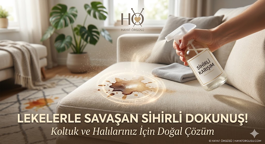 Koltuk ve halıdaki kahve lekesini çıkaran ev yapımı