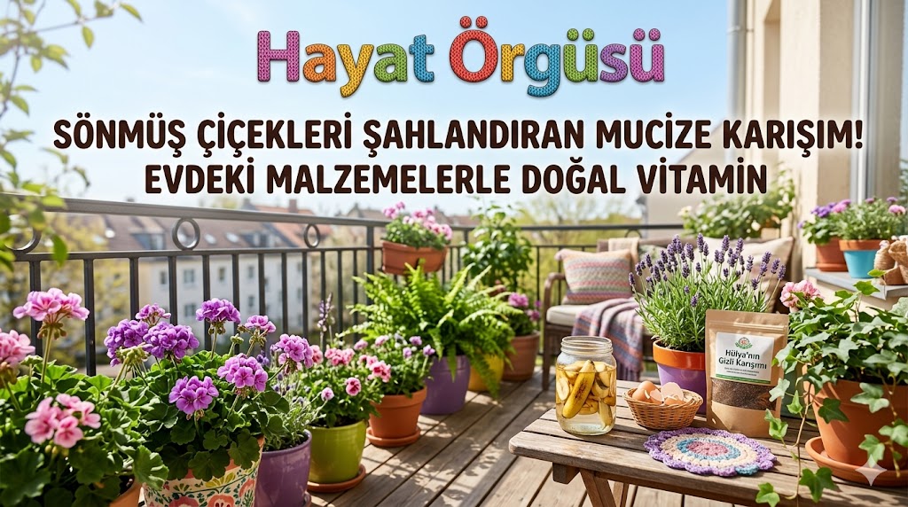 Hayat Örgüsü - Kuruyan çiçekleri canlandıran muz kabuğu kürü ve doğal tavsiyeler.