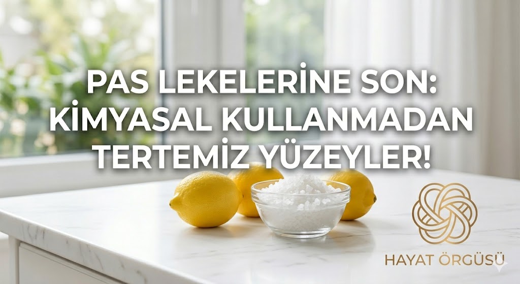 Limon ve kaya tuzu ile kimyasal kullanmadan pas lekesi çıkarma yöntemi - Hayat Örgüsü
