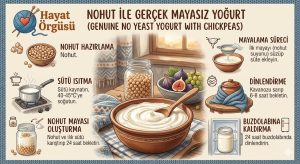 Hayat Örgüsü nohutla mayasız yoğurt mayalama aşamaları