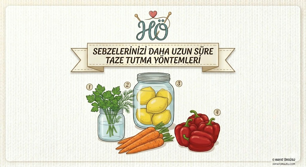Sebzeleri daha uzun süre taze tutma yöntemleri - Hayat Örgüsü
