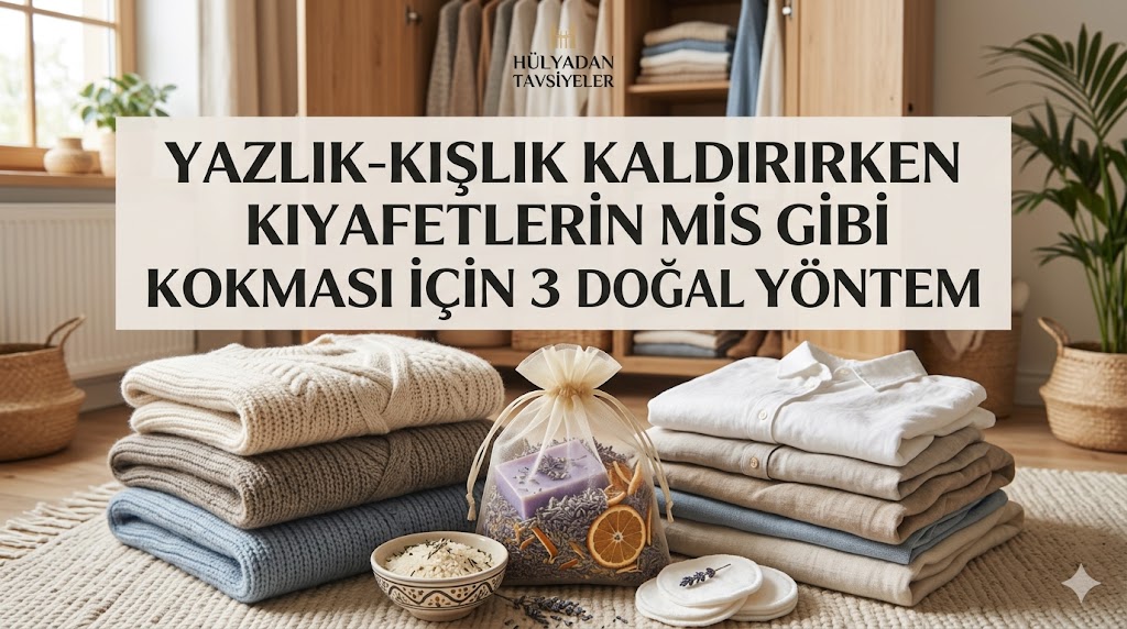 Yazlık ve kışlık kıyafetleri kaldırırken güzel kokması için doğal yöntemler