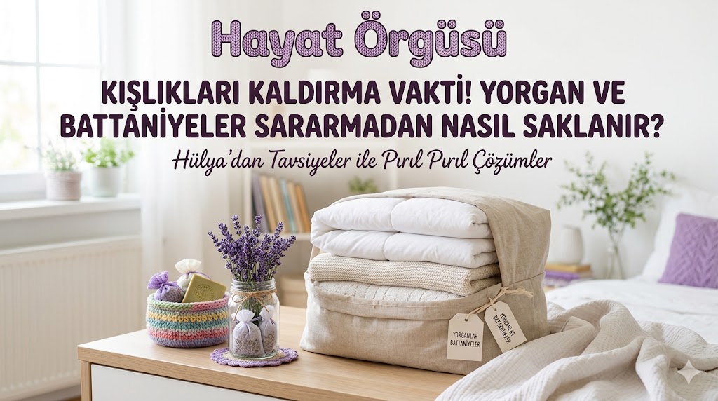 Hayat Örgüsü - Sararmayı önleyen doğal yorgan saklama yöntemleri."