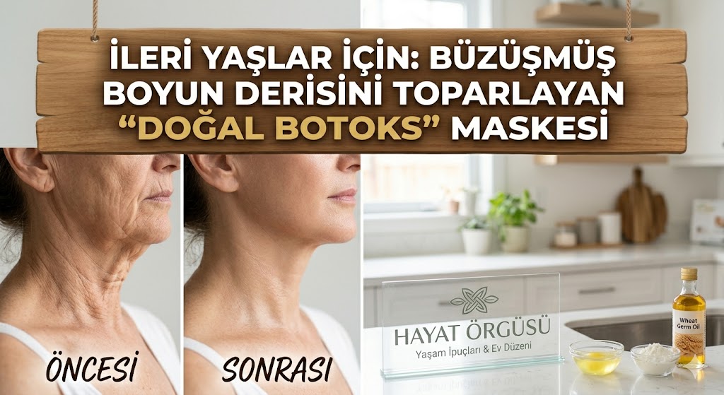 İleri yaşlar için büzüşmüş boyun derisini toparlayan doğal botoks maskesi tarifi hayat örgüsü