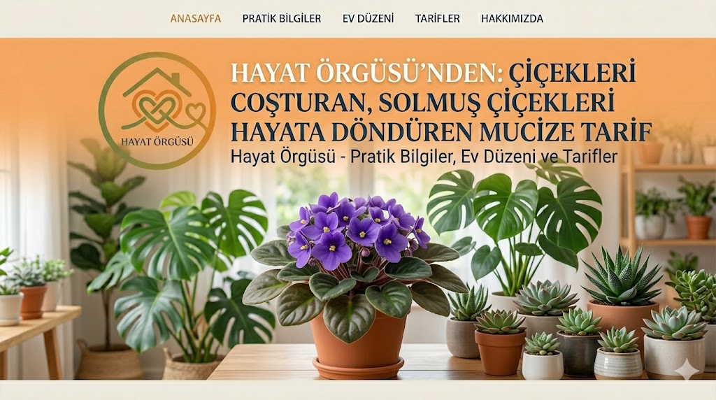 Hayat Örgüsü çiçekleri coşturan solmuş çiçekleri hayata döndüren tarif görseli