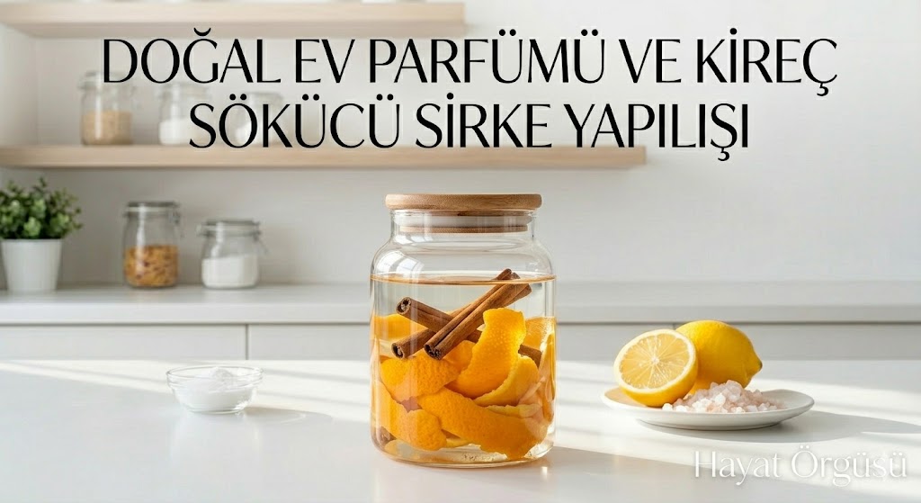 Portakal kabuğu ve tarçınlı doğal temizlik sirkesi yapılışı - Hayat Örgüsü