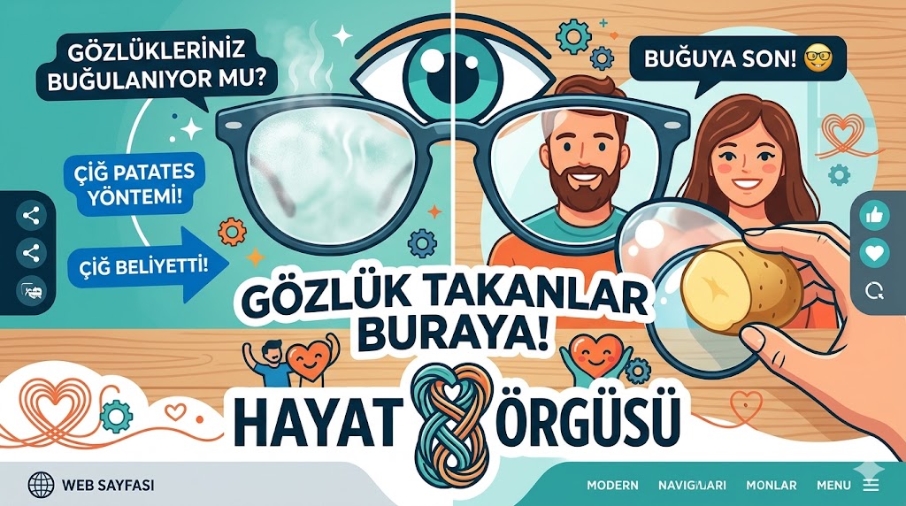 Gözlük camı buğulanmasını önleyen çiğ patates yöntemi - Hayat Örgüsü