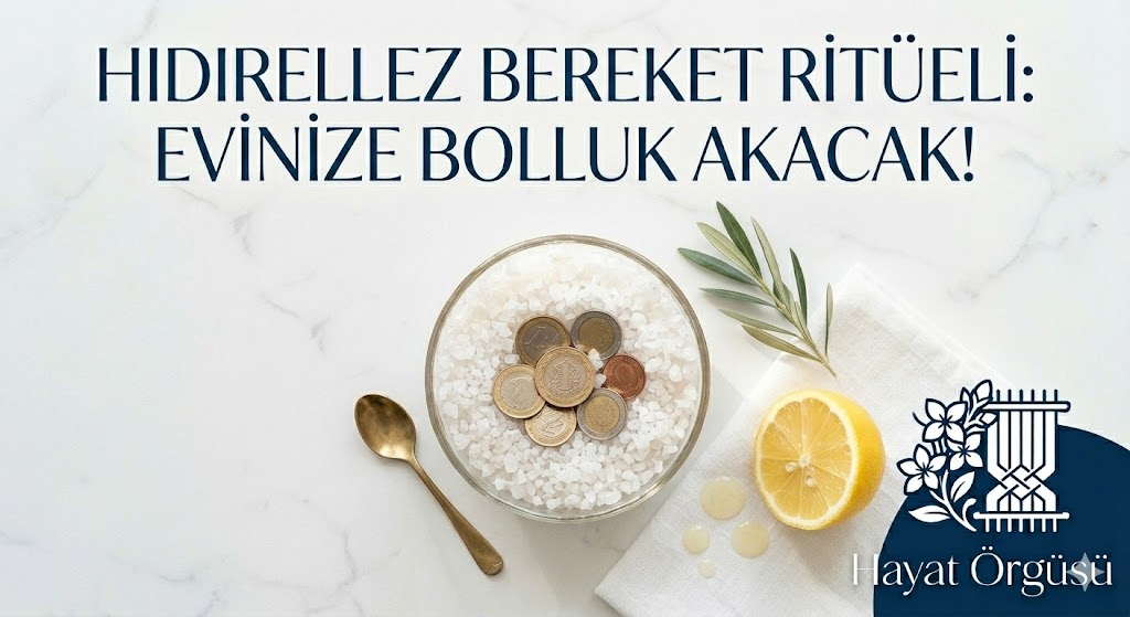 Hıdırellez bereket ritüeli için kaya tuzu ve para - Hayat Örgüsü Pratik Bilgiler