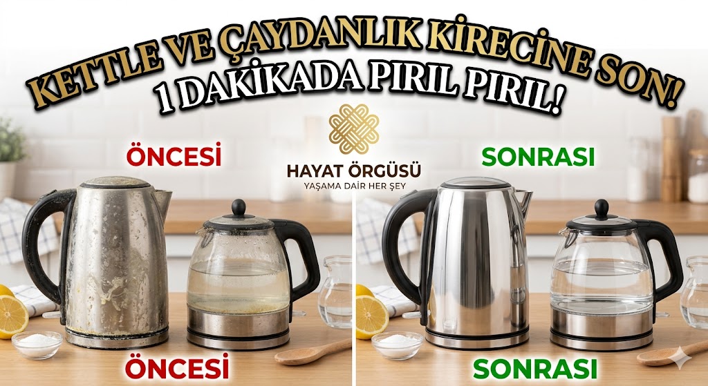 Çaydanlık ve kettle kireç temizliği, doğal yöntemlerle mutfak gereçleri bakımı