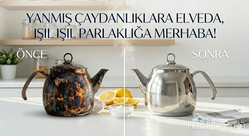 Yanmış çaydanlık parlatma doğal tarifi sonucu - Hayat Örgüsü