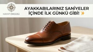 Hayat Örgüsü deri ayakkabı parlatma yöntemi
