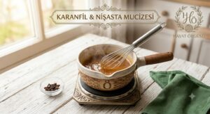 Doğal gözenek sıkılaştırıcı maske tarifi, karanfil ve nişasta ile cilt bakımı