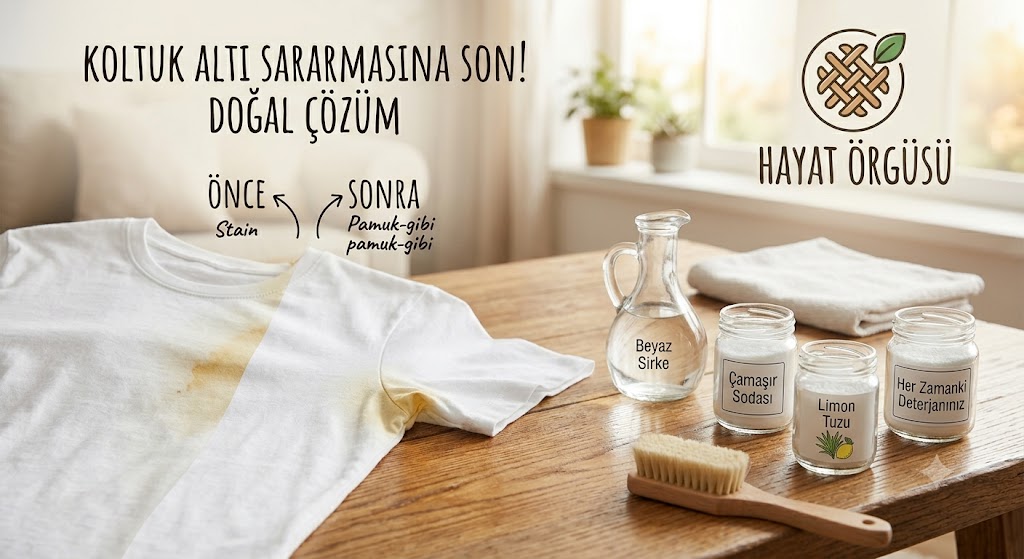 Koltuk Altı Sararmasına Son! Kıyafetleri Beyazlatan Doğal Çözüm