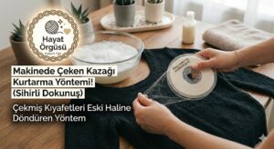 Çekmiş kıyafetleri düzeltme, küçülen kazak nasıl açılır, yün kazak bakımı, kıyafet kurtarma yöntemleri.