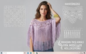 Yakadan Başlamalı Tığ İşi Modeller Hayat Örgüsünde
