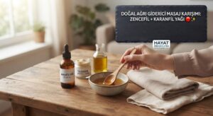 Ev yapımı zencefil ve karanfil yağı masaj karışımını hazırlama