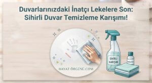 Duvarlardaki parmak izleri ve lekeleri temizleme yöntemi, sihirli duvar temizleme karışımı