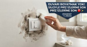 Boya badana yapmadan duvar priz izlerini silgiyle temizleme yöntemi