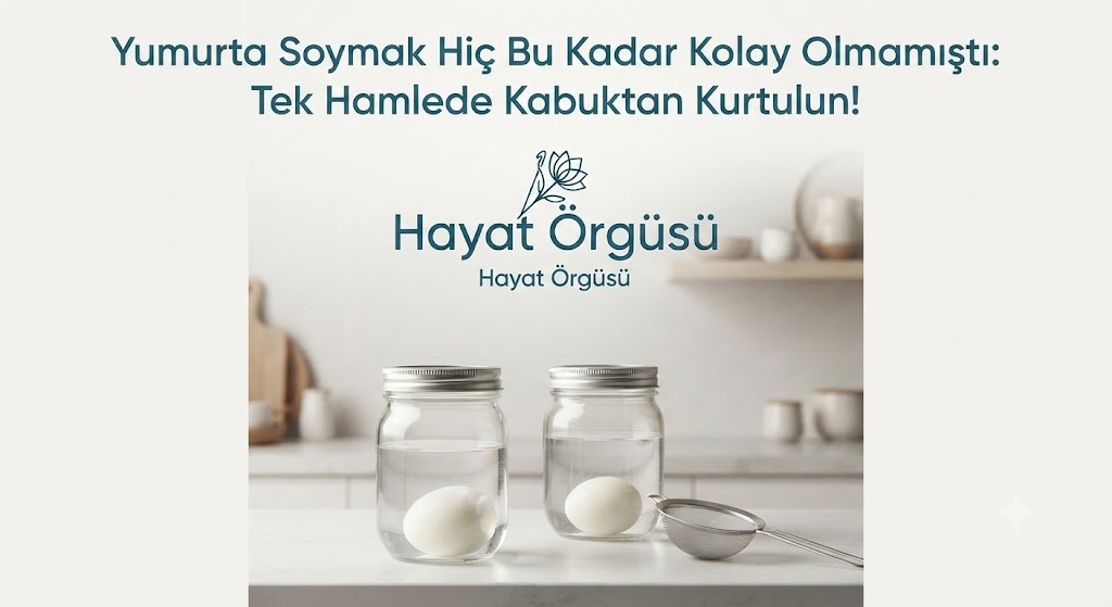 Kavanoz ve şoklama yöntemi ile kolay yumurta soyma tekniği uygulaması