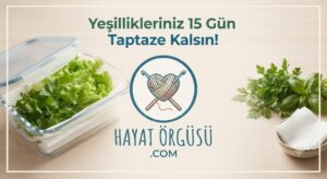 Maydanoz, dereotu ve yeşillikleri 15 gün taze saklama yöntemi, buzdolabında yeşillik saklama tüyosu