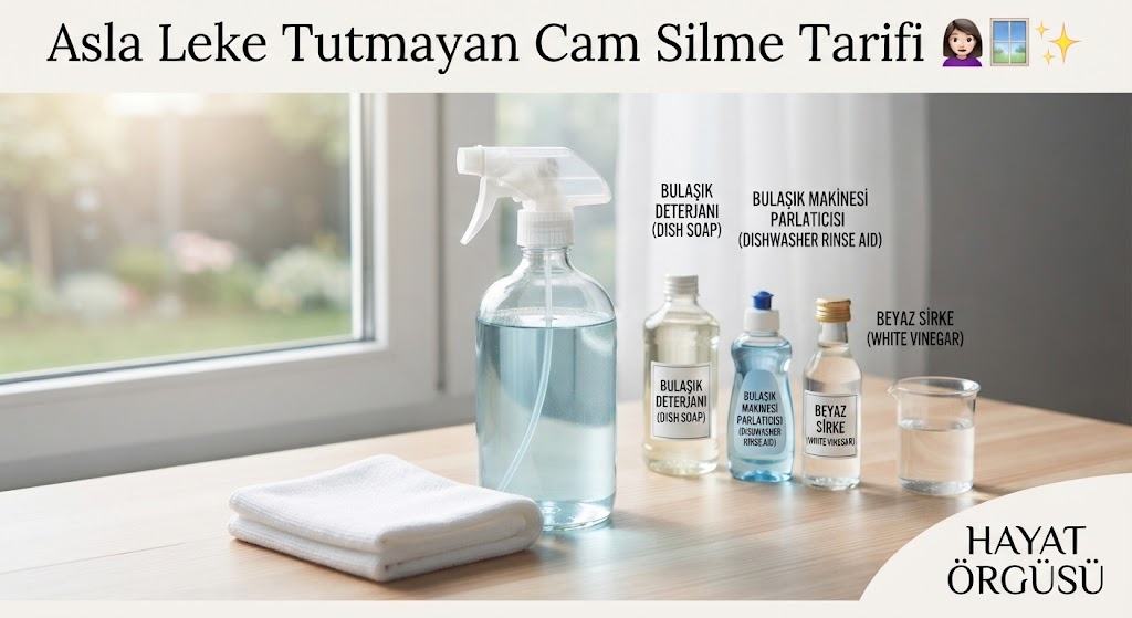 Asla Leke Tutmayan Mucizevi Cam Silme Tarifi