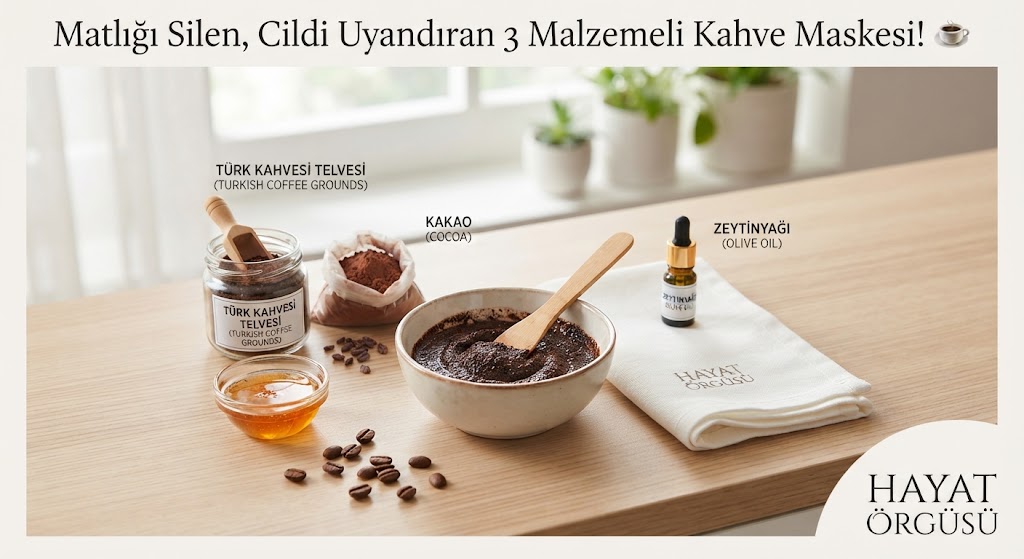 Matlığı Silen, Cildi Uyandıran 3 Malzemeli Kahve Maskesi: Evde 5 Dakikada Işıltı!